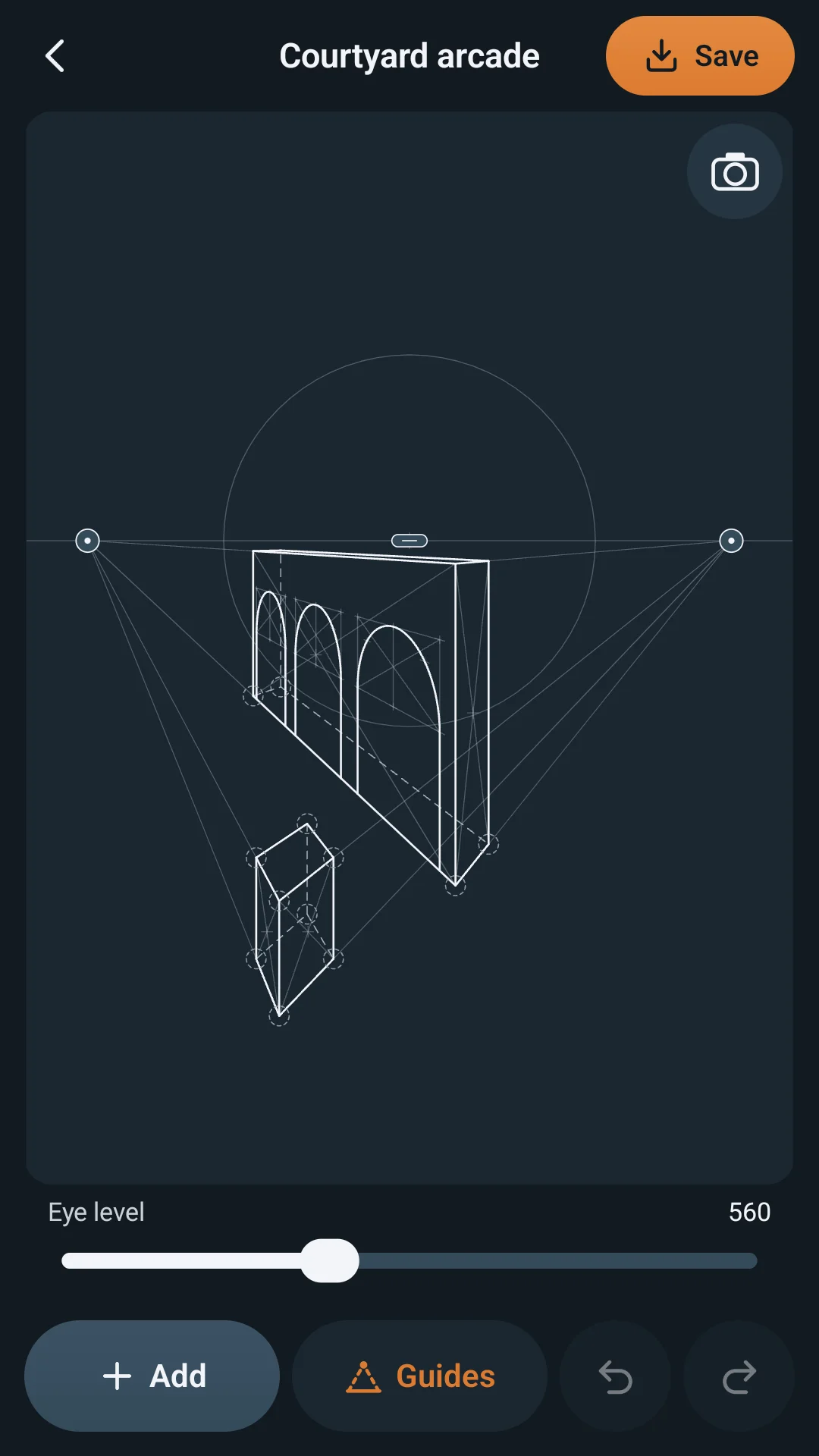 Reno courtyard arcade canvas